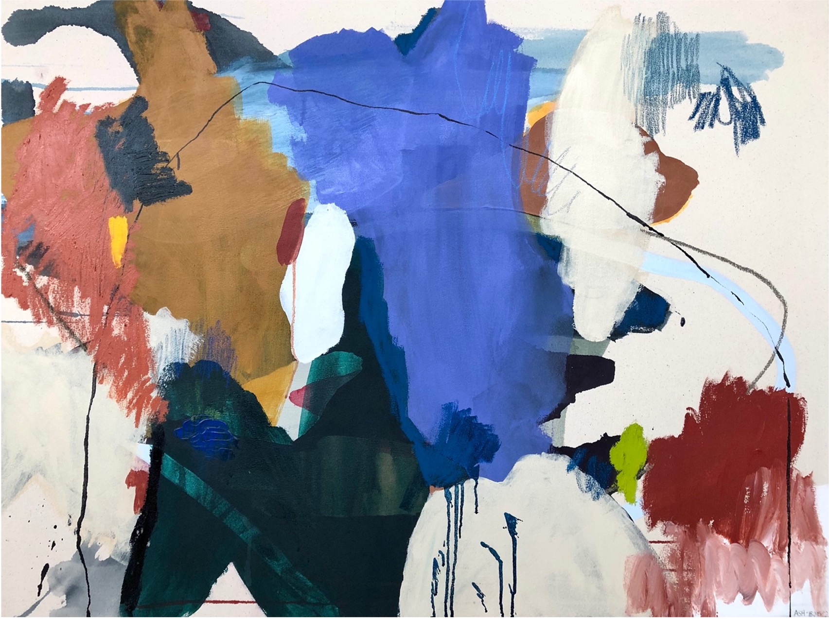 “Vulnerability Is A Gift”
48x36 inches
Mixed Media on Canvas
2020