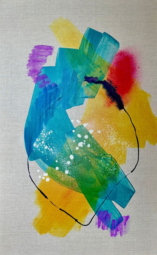 "Small Changes, Big Impact"
30x48 inches
Mixed Media on Linen
2026