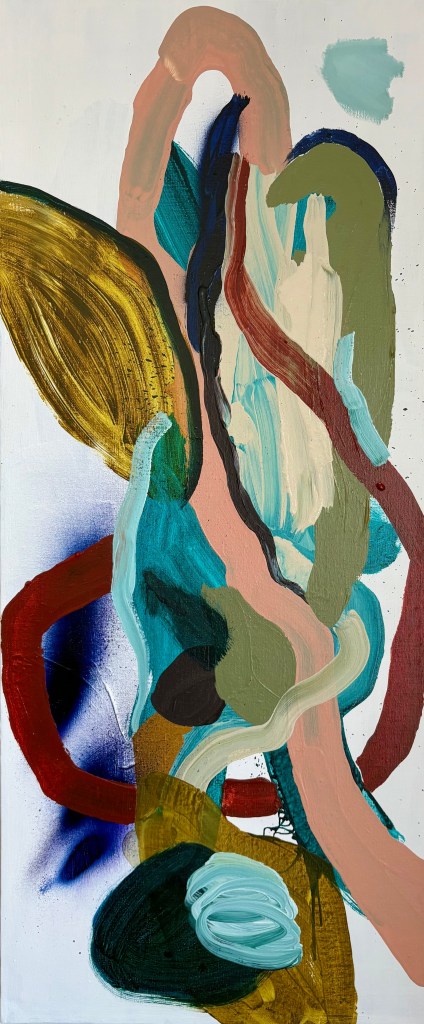 "Picking Up The Pieces"
20x48 inches
Mixed Media on Linen
2026